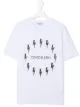 Image 1 of Neil Barrett Kids TEEN lightning logo print T-shirt