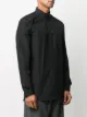 Givenchy logo zip trim shirt