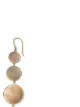 IPPOLITA 18kt yellow gold Polished Rock Candy 4-tier snowman brown shell earrings