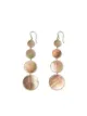 Image 1 of IPPOLITA 18kt yellow gold Polished Rock Candy 4-tier snowman brown shell earrings