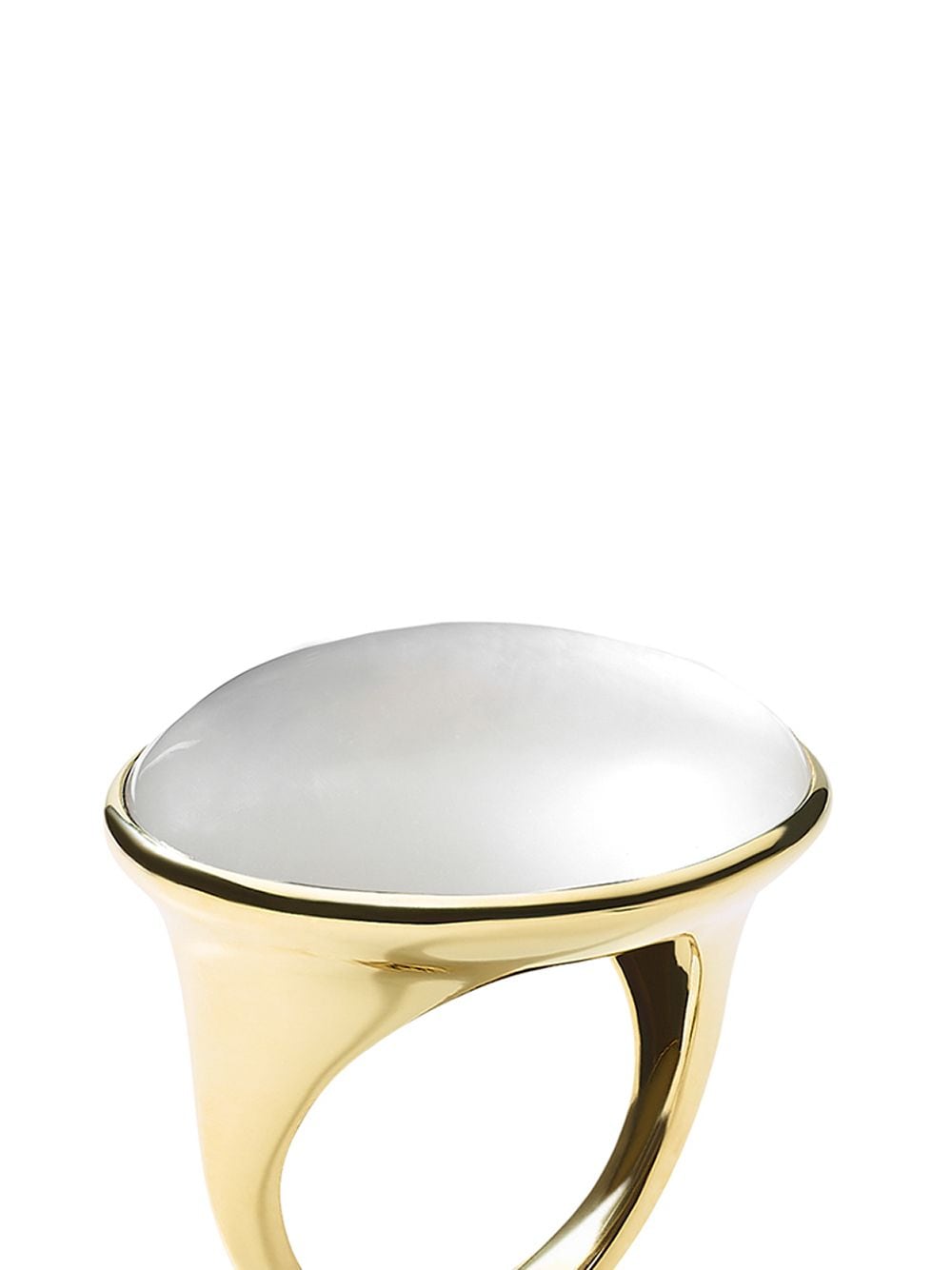 фото Ippolita маленькое овальное кольцо luce из желтого золота