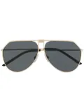 Dolce & Gabbana Eyewear DG2248 pilot-frame sunglasses - Gold