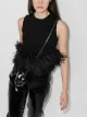 Image 2 of 16Arlington Dickinson feather-trim sleeveless top