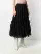 P.A.R.O.S.H. mesh-panel midi skirt