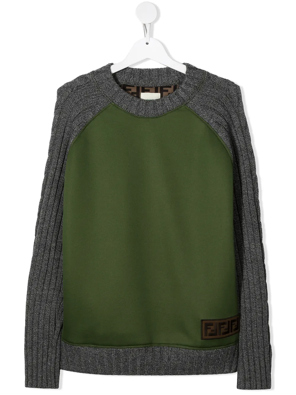 Fendi Kids джемпер с логотипом FF