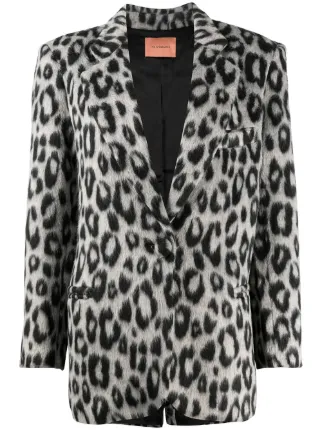 Snow clearance leopard blazer