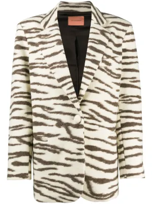 river island zebra print blazer