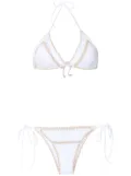 Brigitte Tati e Julia crochet bikini set - White