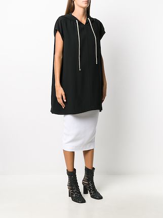 drawstring short-sleeve hoodie展示图