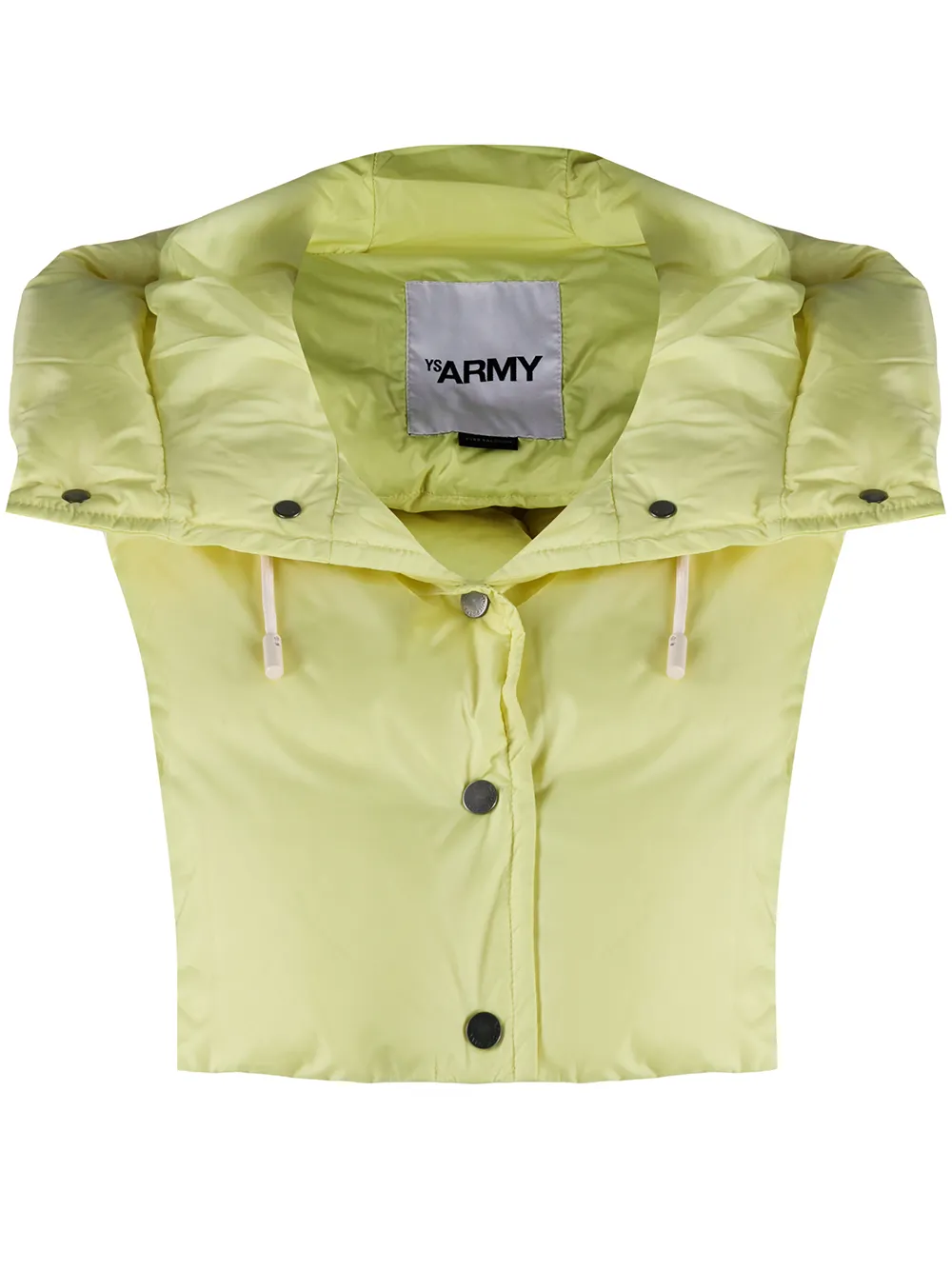 Yves Salomon Army дутая накидка с капюшоном