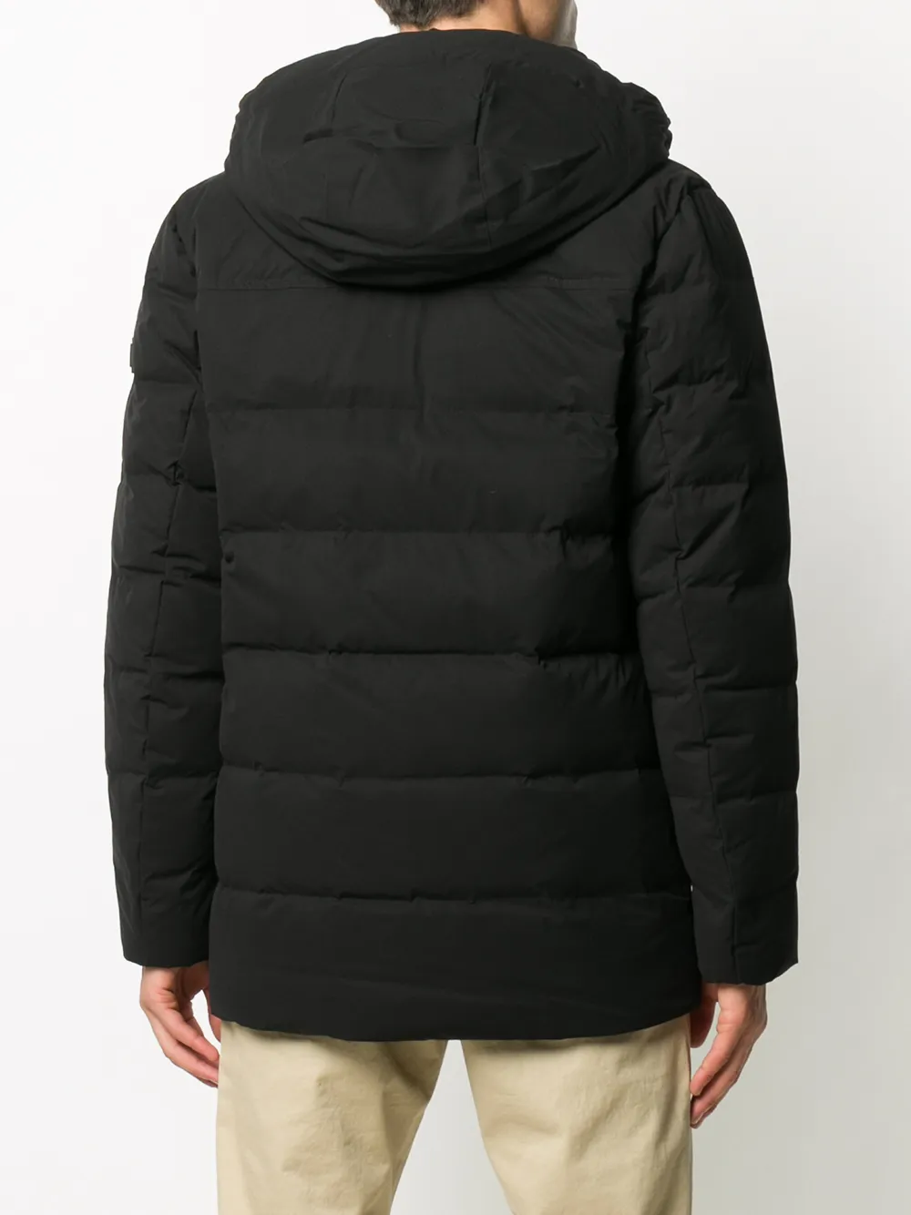 Woolrich Jas met geborduurd logo Zwart