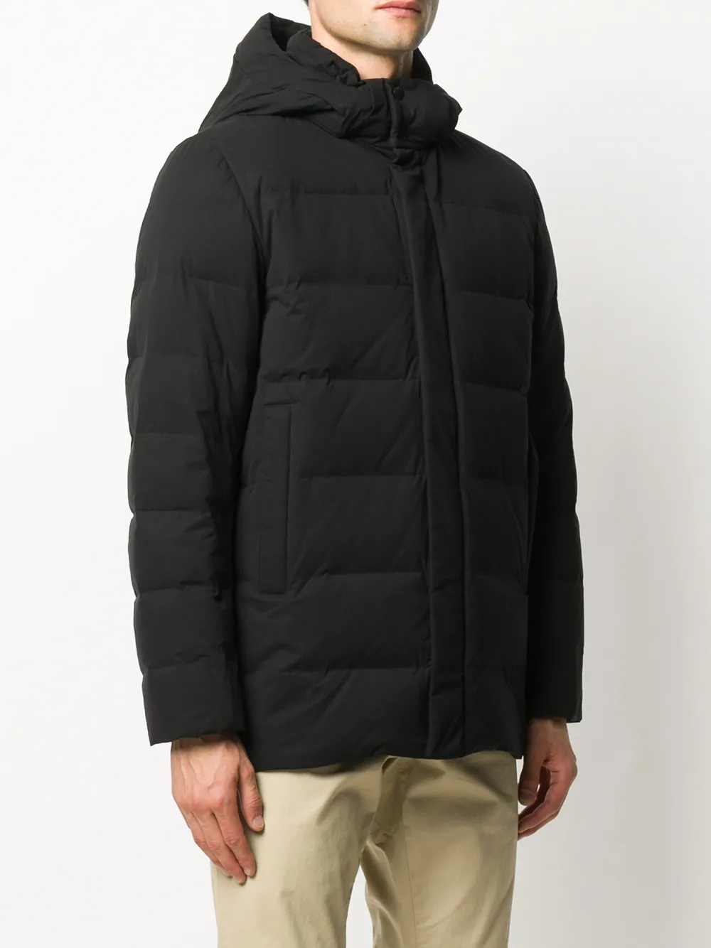 Woolrich Jas met geborduurd logo Zwart
