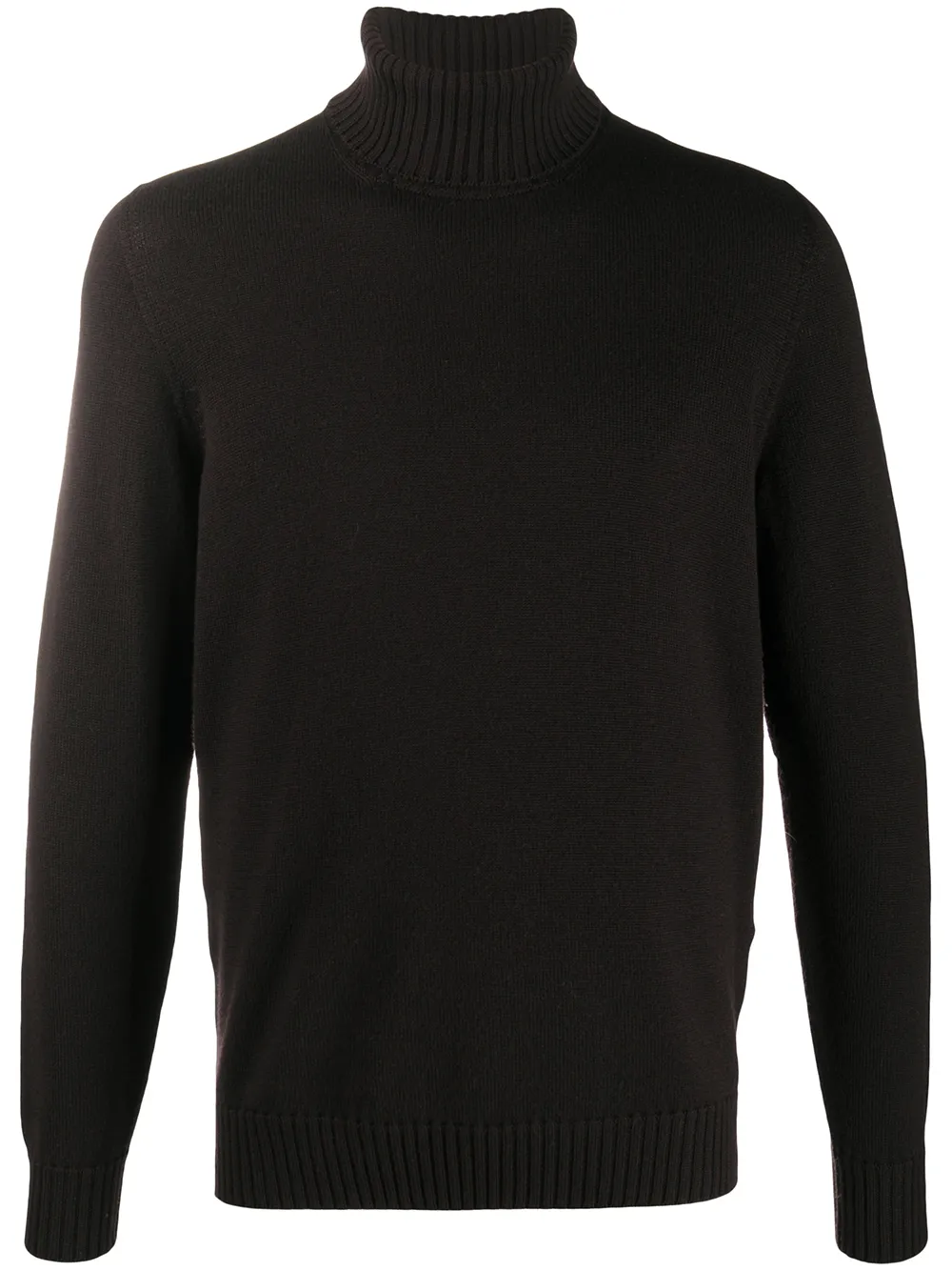 

Drumohr roll neck cable knit jumper - Brown
