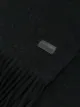 Saint Laurent fringed knit scarf