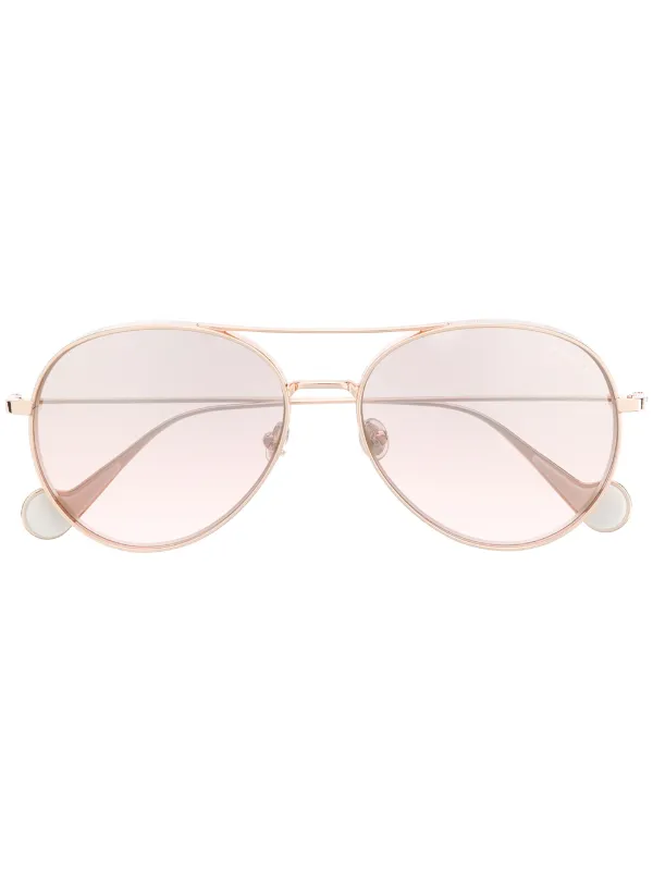 rose tinted aviator sunglasses