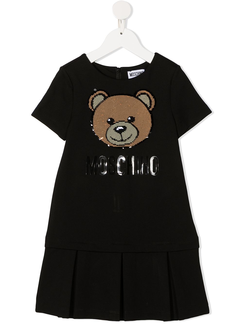 фото Moschino kids платье teddy с пайетками