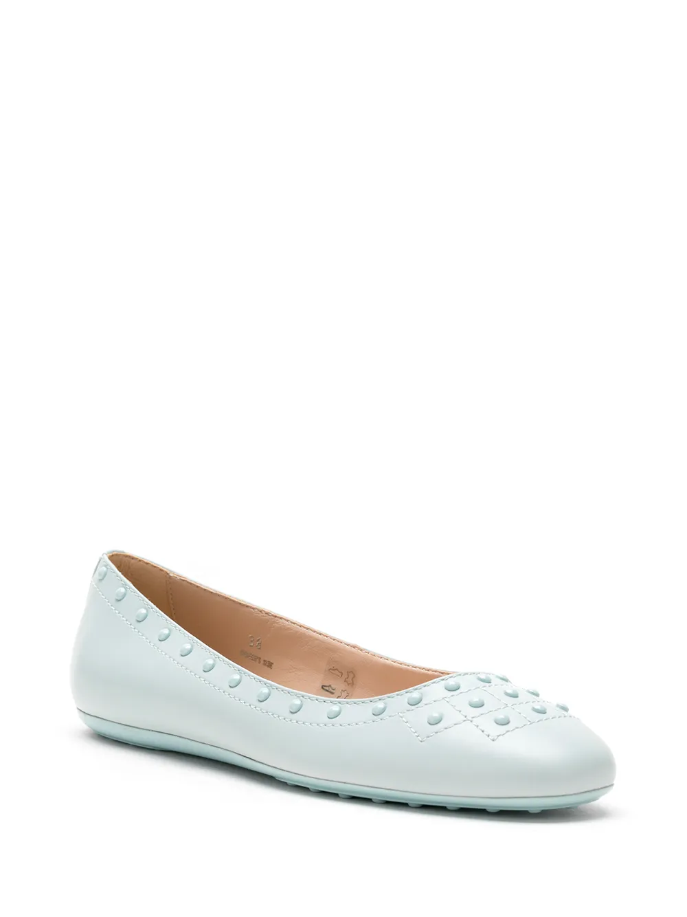 Tod's Ballerina's met studs - Blauw