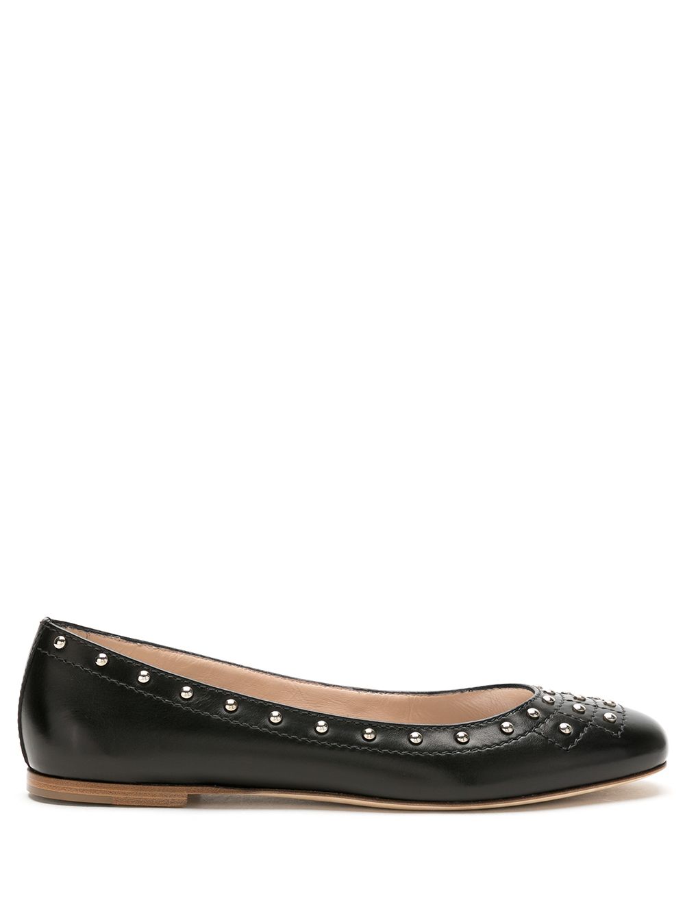 Tod’s studded ballerina shoes – Black