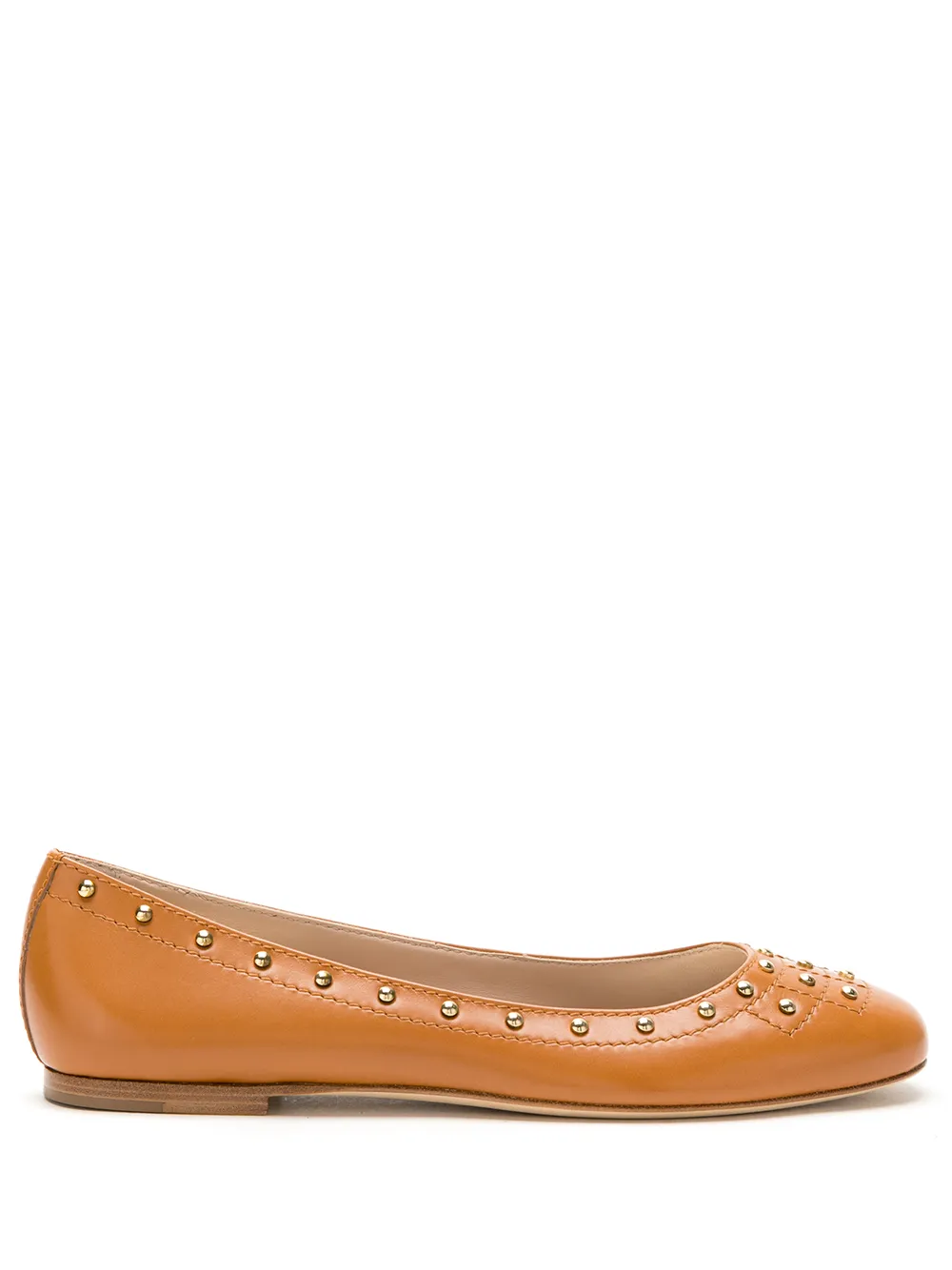 Tod's Ballerina's met studs Bruin