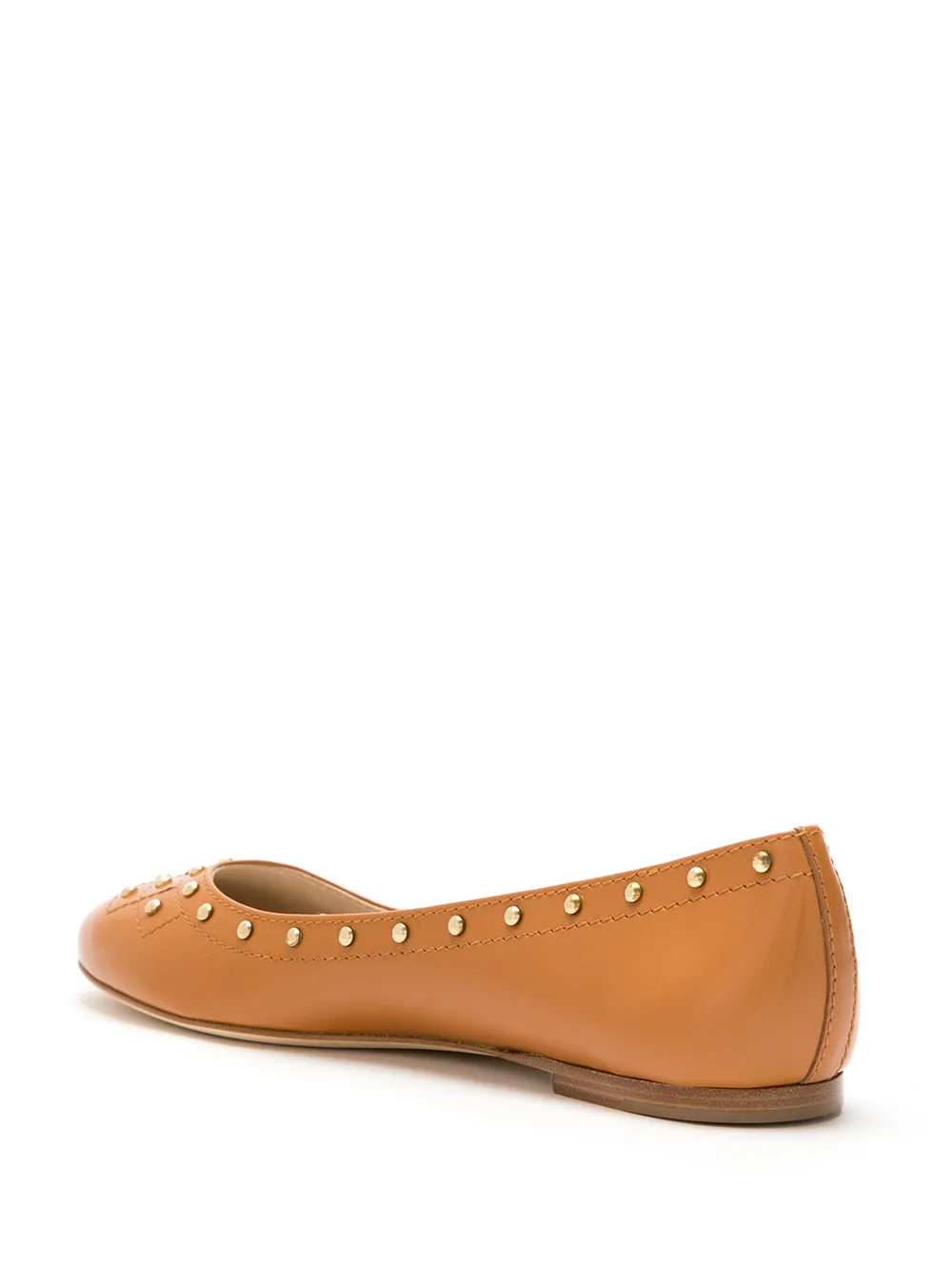 Tod's Ballerina's met studs Bruin