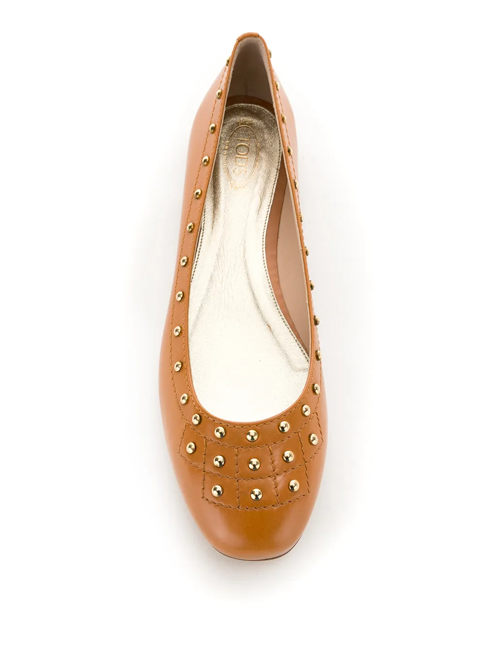 Tod's Ballerina's met studs Bruin