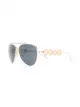 الصورة 2 من Versace Eyewear نظارة شمس بإطار أفياتور وزينة ميدوسا