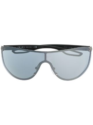 Prada Linea Rossa oversized frame Sunglasses Farfetch