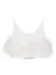 Image 1 of 16Arlington Poppy feather-trim top