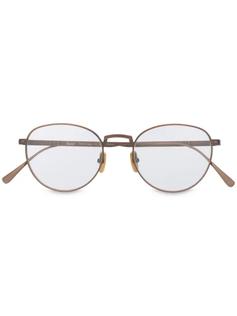 Persol round bronze frame sunglasses