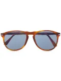 Persol blue tint round sunglasses - Brown
