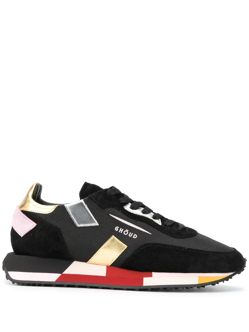 Click to view more detailed imagery on our partner's website Ghoud Rush Sneakers In Black Suede And Fabric