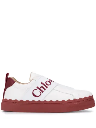 white chloe trainers