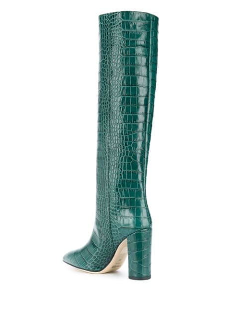 paris texas green croc boots