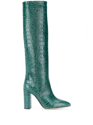 teal over the knee boots