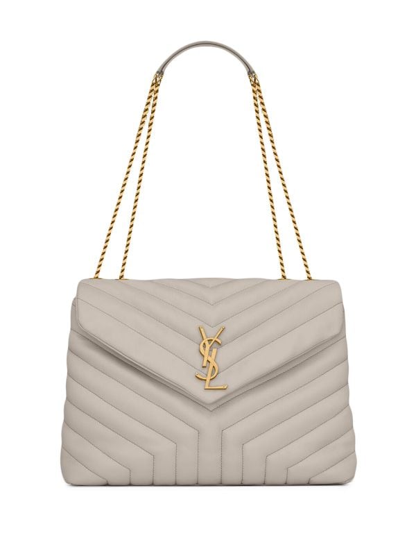 YSL Yves Saint Laurent Beige Shoulder Bags
