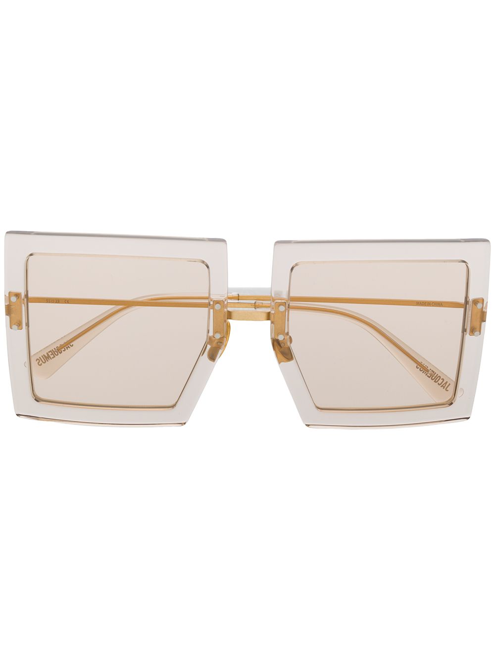 фото Jacquemus массивные солнцезащитные очки les lunettes carrées