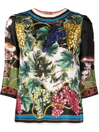Dolce \u0026 Gabbana Autumn print blouse 