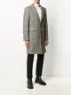 Raf Simons monochrome check single-breasted coat