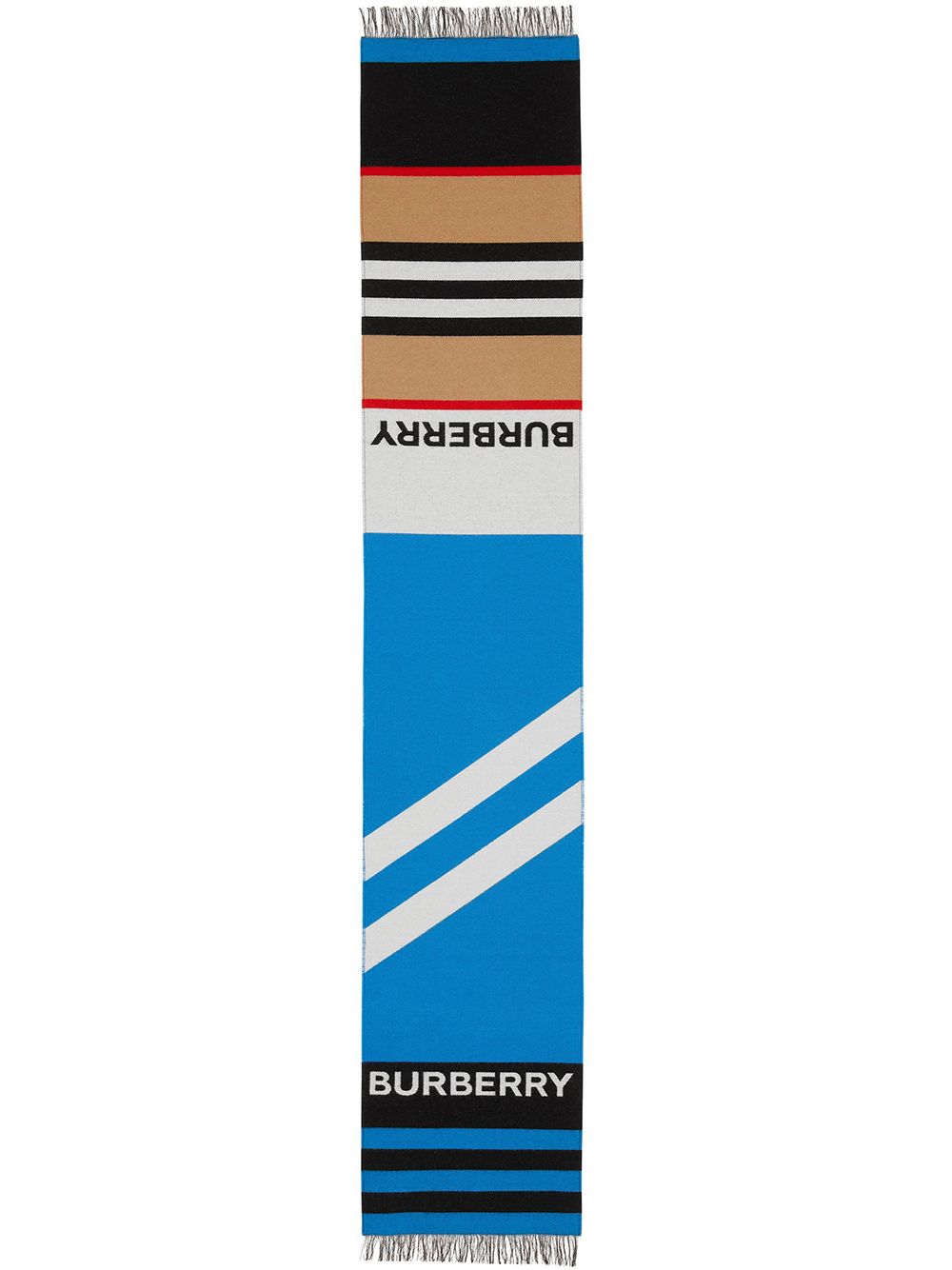 Burberry Kids Sjaal met logoprint - BRIGHT BLUE