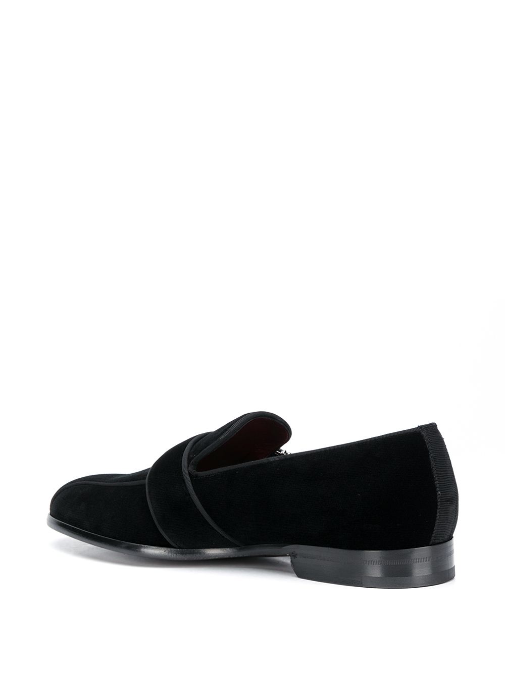 Dolce & Gabbana Leonardo velvet loafers Black