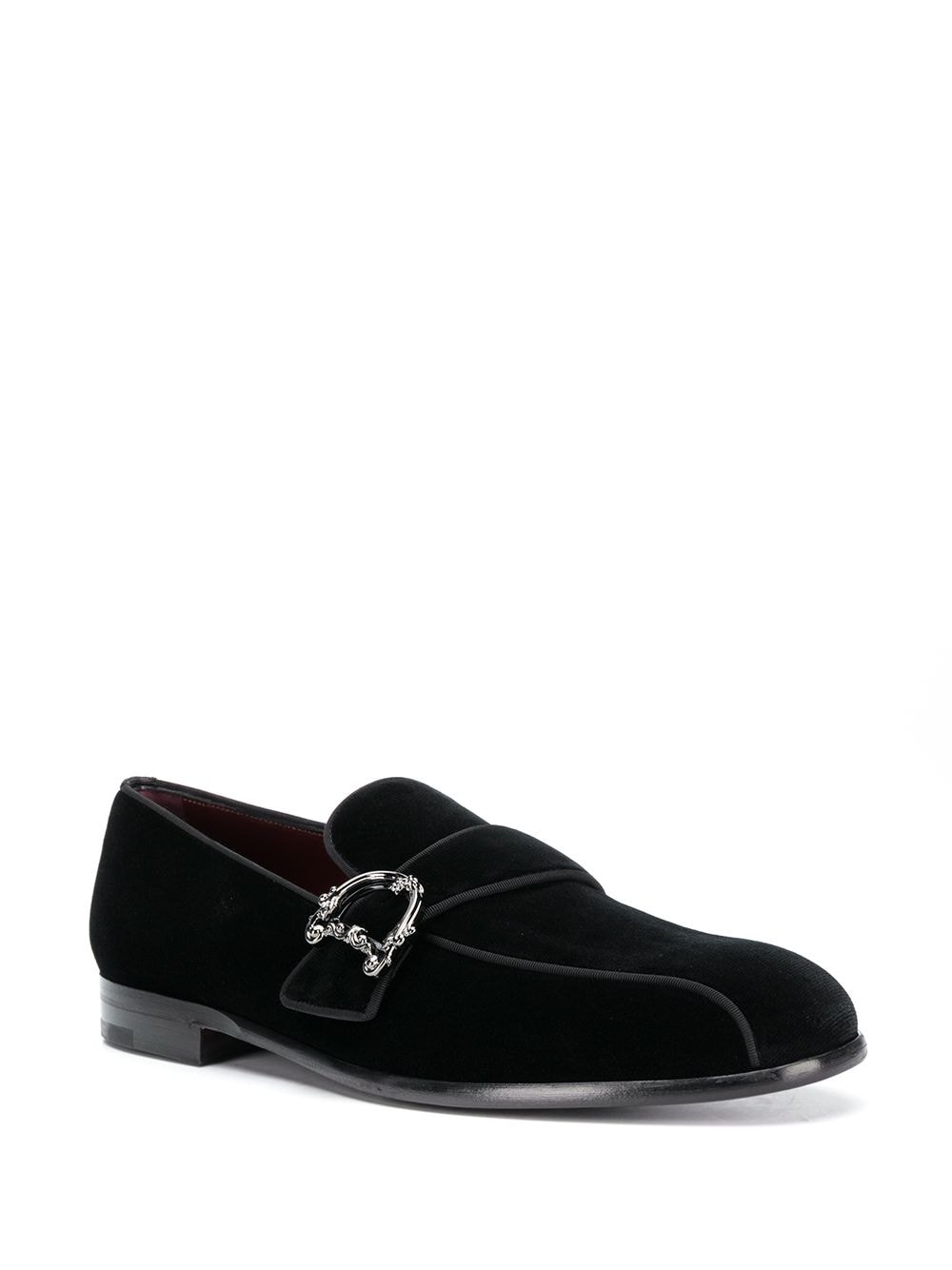 Dolce & Gabbana Leonardo velvet loafers Black