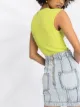 Balmain high-waisted denim skirt