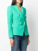 Balmain double-breasted peak-lapel blazer