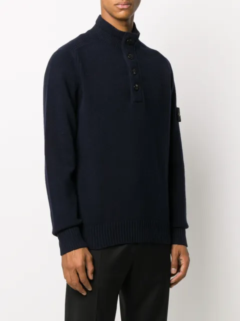 stone island mock neck jumper