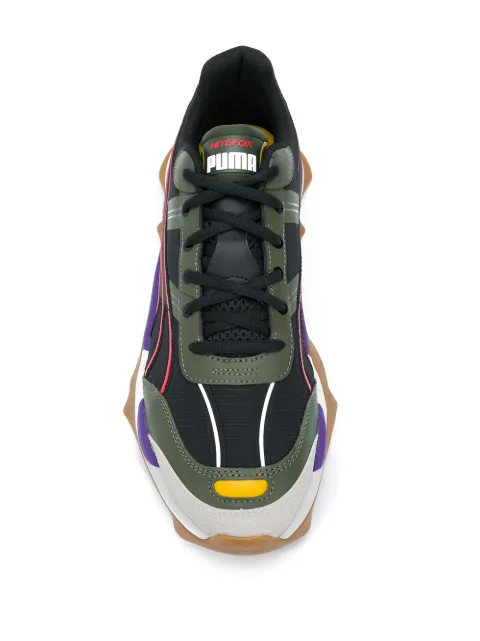puma colorblock lace up sneakers