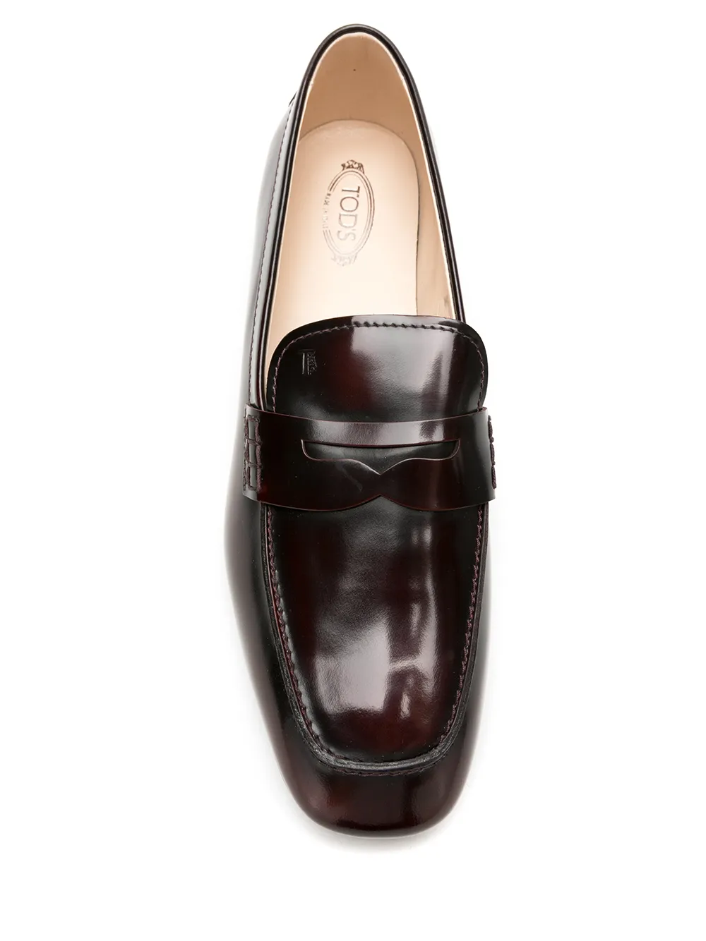 Tod's Tods Womens Bordeaux Loafer Bruin