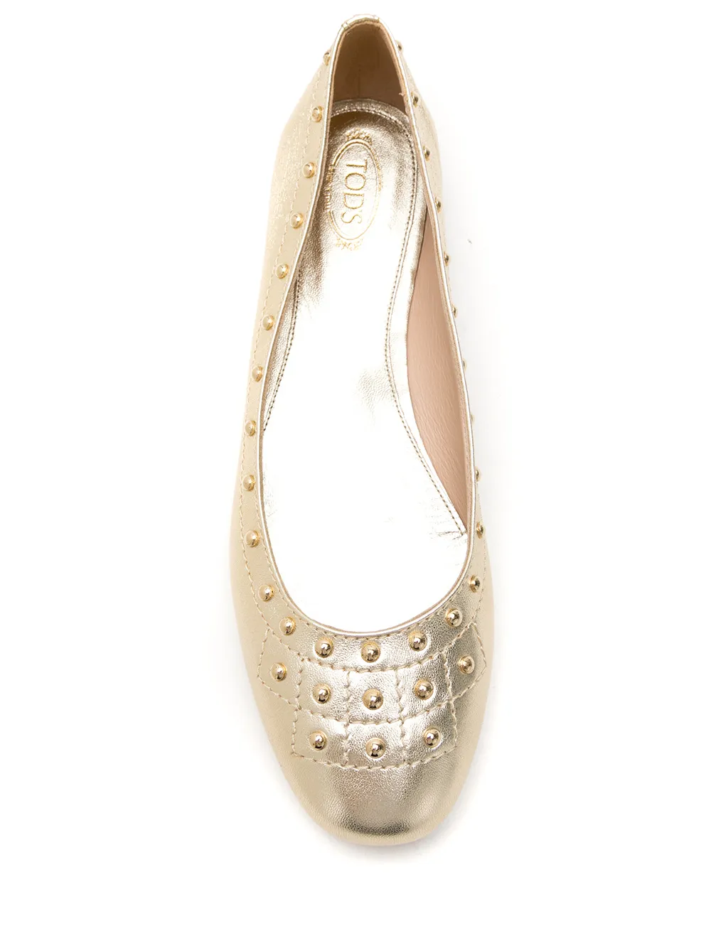 Tod's Ballerina's met studs Goud