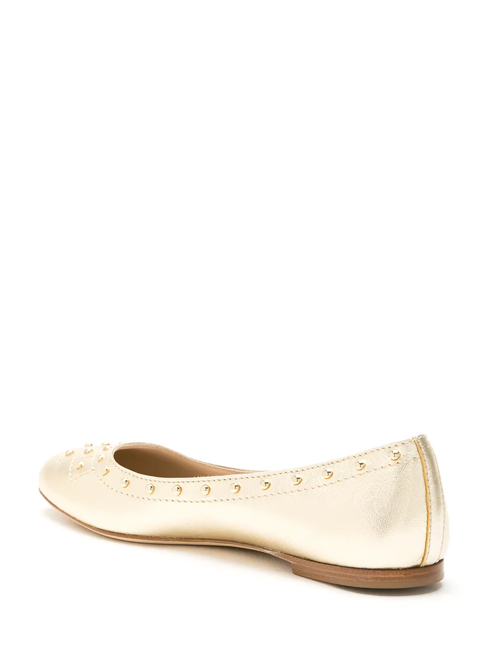 Tod's Ballerina's met studs Goud