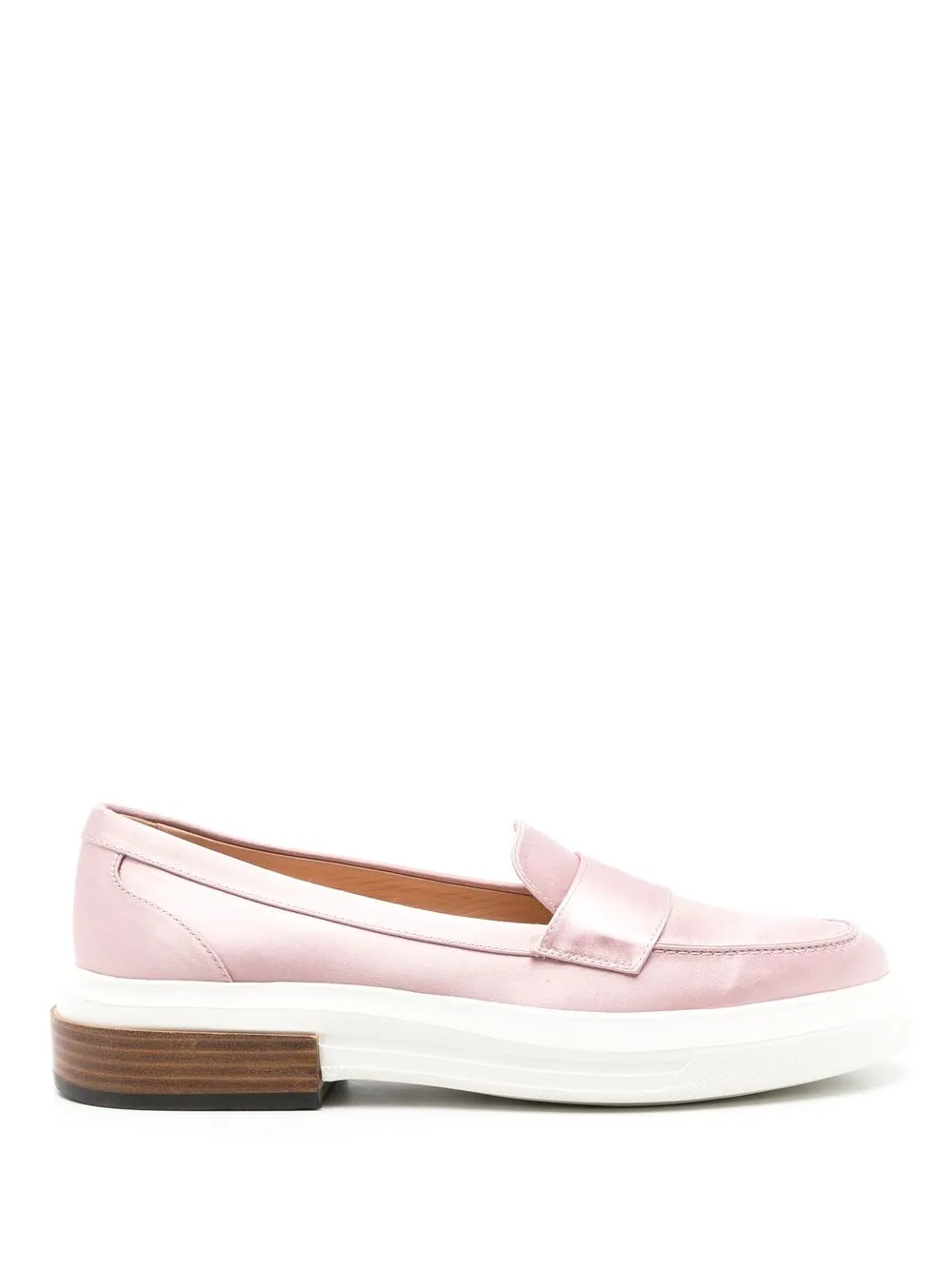 Tod's satin-finish effect loafers Pink