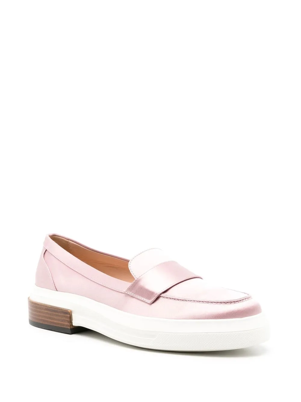 Tod's satin-finish effect loafers Pink